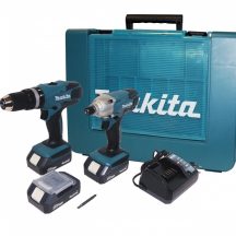 MAKITA KIT TRAPANO PERCUSSIONE + AVVITATORE BATTENTE mod. DK18015