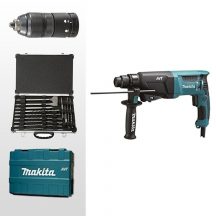 MAKITA TASSELLATORE SDS PLUS + CASSETTA PUNTE mod. HR2631FT12