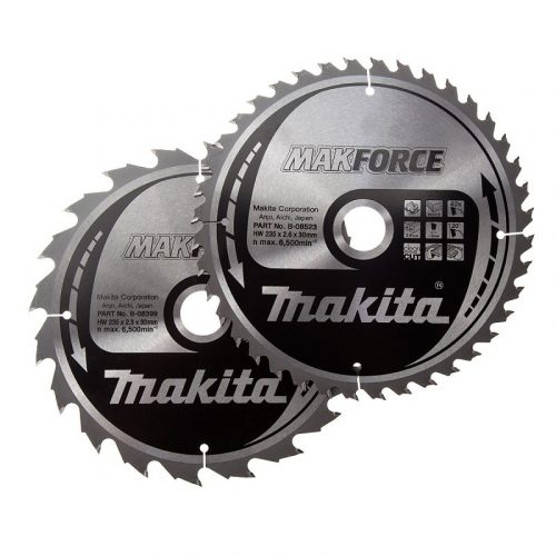 MAKITA SET 2 LAME PER LEGNO DIAMETRO 235MM mod. B-49339