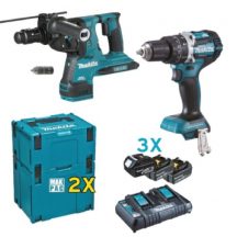 MAKITA KIT 18V 5.0Ah 3 PEZZI mod. DLX2280PTJ