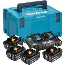 MAKITA KIT ENERGY 18V 5Ah 4 BATTERIE 1 CARICABATTERIE MOD. 197626-8