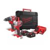MILWAUKEE KIT BRUSSHLESS 18V 4.0aH TRAPANO E AVVITATORE 2 BATTERIE mod. M18-CBLPP2A-402C