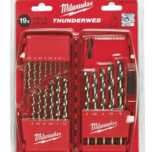 MILWAUKEE SET 19 PUNTE HSS-G DIN 338 RETTIFICATE 1MM-10MM mod. 352374