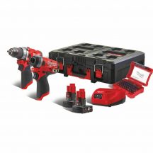 MILWAUKEE SET TRAPANO + AVVITATORE + PACKOUT INSERTI M12FPP2A-402P GARANZIA ITA