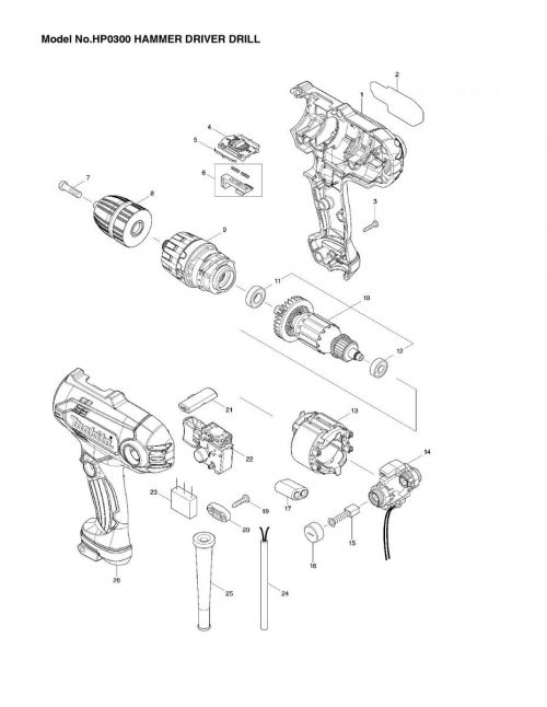 MAKITA TRAPANO AVVITATORE A PERCUSSIONE 320W GARANZIA ITALIANA