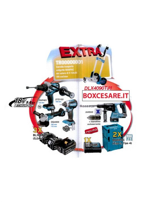 MAKITA KIT AVVITATORI BATTERIA 18V NUOVO! DLX4090TJ1