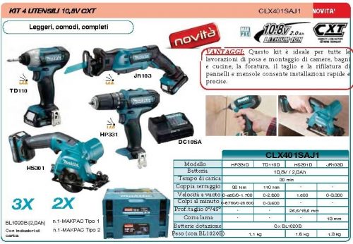 MAKITA CLX401SAJ1 2