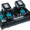 Makita CARICABATTERIE DC18RD ORIGINALE DOPPIO 18V - immagine 4