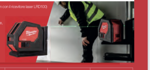 Milwaukee LIVELLA LASER VERDE A DUE LINEE , CLL , ART. 4933478753 - immagine 4