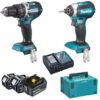 Makita KIT 18V 5.0AH DLX2180TJ1 , 2 AVVITATORI ALTA POTENZA
