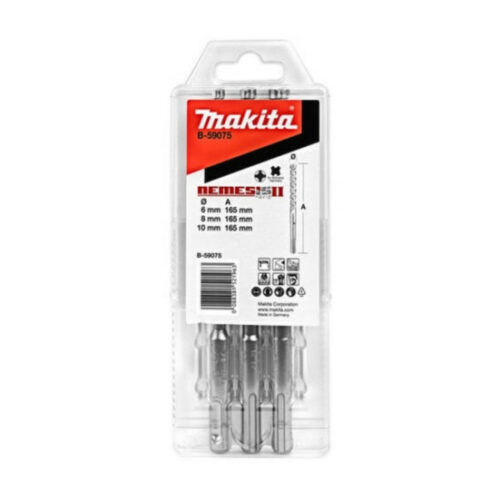 Makita SET 3 PUNTE SDS-PLUS NEMESIS II , B-59075 , 4 TAGLIENTI
