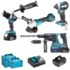 Makita KIT DLX4158TJ LITIO 18V 5.0AH CON 4 UTENSILI BRUSHLESS