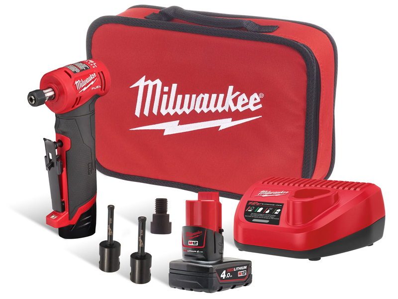 Milwaukee M12FDGA-422BA MINI SMERIGLIATRICE ANGOLARE 12V 2 BATTERIE