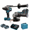 Makita DK0124G201 TRAPANO SMERIGLIATRICE SET COMBO XGT 40V 4.0AH