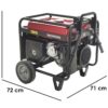 Honda GENERATORE DI CORRENTE CON AVR EM5500CXS2 AVVIAMENTO ELETTRICO 5,5KW - immagine 2