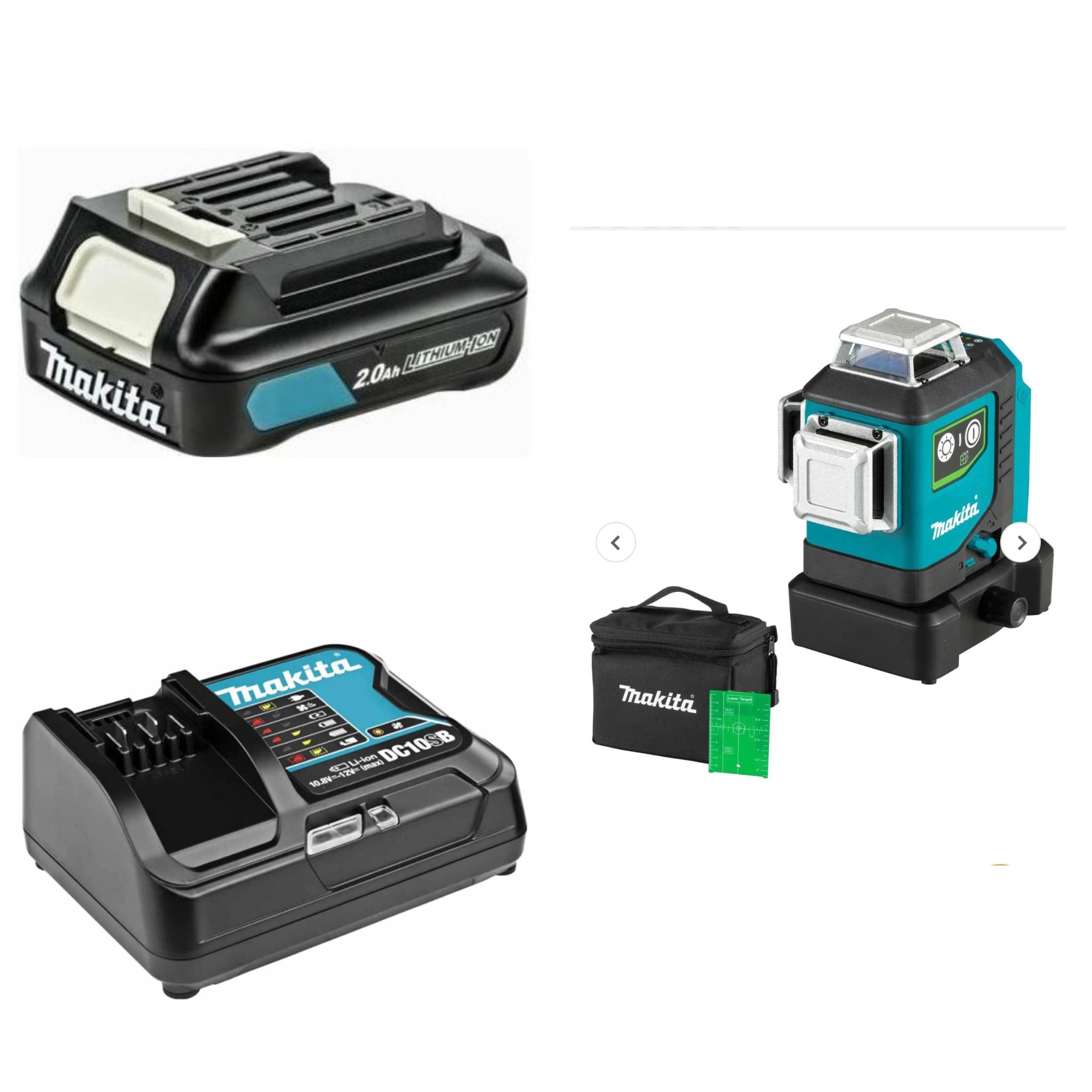 Makita SK700GD Livella Laser verde Multilinea a batteria