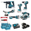 Makita DLX6126JX1 COMBO KIT 18V 5AH 5 UTENSILI 3 BATTERIE