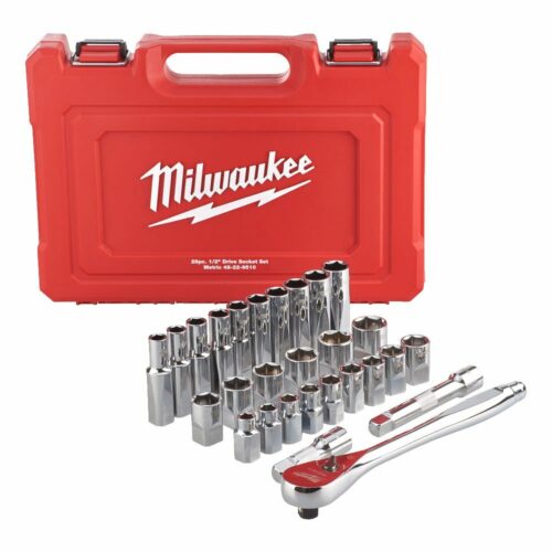 Milwaukee SET 28 PEZZI CRICCHETTO BUSSOLE 1/2" ART. 4932471864