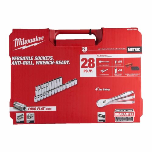 Milwaukee SET 28 PEZZI CRICCHETTO BUSSOLE 1/2" ART. 4932471864 - immagine 2