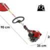 Bluebird TJ45EI DECESPUGLIATORE A SCOPPIO MOTORE 45CC KAWASAKI - immagine 2