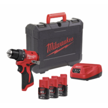 Milwaukee M12 BLDDRC-203C TRAPANO AVVITATORE BRUSHLESS 3 BATTERIE