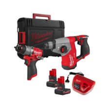 Milwaukee M12 FPP2BG2-502X KIT M12 FUEL TRAPANO + TASSELLATORE 5AH