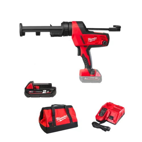 Milwaukee M12 PCG/310-201B PISTOLA PER SILICONE A BATTERIA 12V 2AH