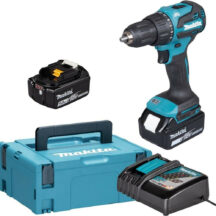 Makita DHP490RTJ TRAPANO AVVITATORE A PERCUSSIONE 18V 2 BATTERIE 5.0AH CARICATORE