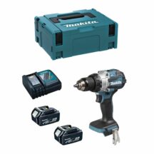 Makita DHP49ZRTJ TRAPANO A PERCUSSIONE 18V 2 BATTERIE CARICATORE MAKPAC