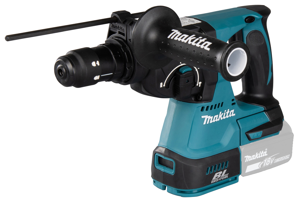 Makita DLX4192TJ COMBO KIT LXT 18V 3 BATTERIE TRAPANO TASSELLATORE AVVITATORE SMERIGLIATRICE - immagine 4