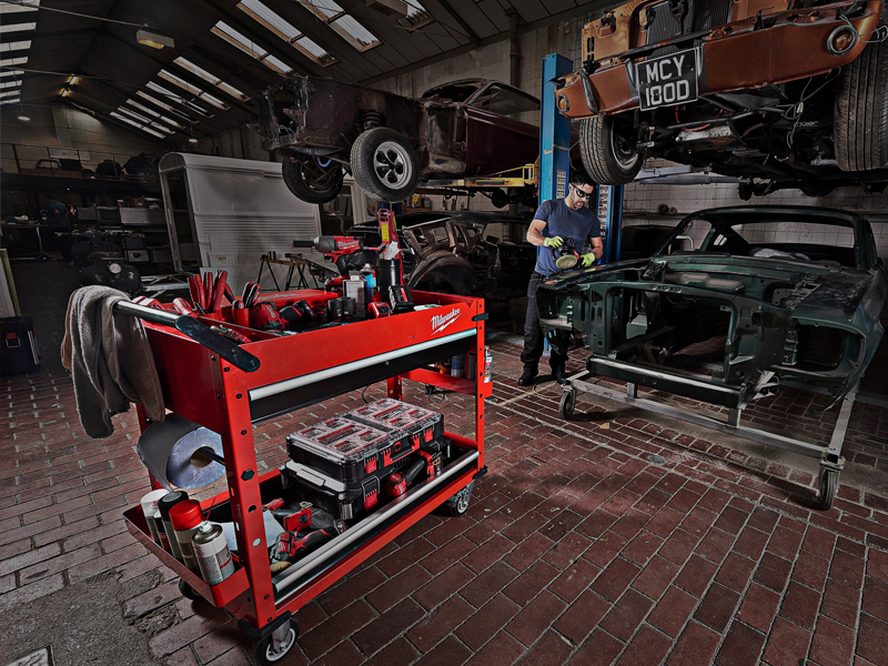 Milwaukee C2R 4932478856 CARRELLO PORTAUTENSILI A 2 RIPIANI - immagine 3