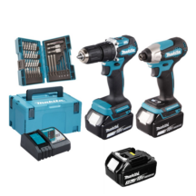 Makita KIT 18V DLX2414JX4 TRAPANO E AVVITATORE BRUSHLESS 3 BATTERIE
