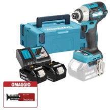 Makita DTD201RTJ KIT AVVITATORE MASSA BATTENTE 18V T-MODE + OMAGGIO