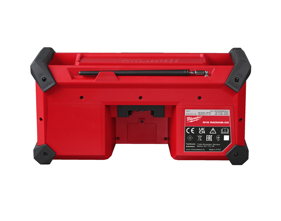 Milwaukee M18 RC2DAB+-0 RADIO DA CANTIERE 18V BATTERIA OMAGGIO - immagine 3